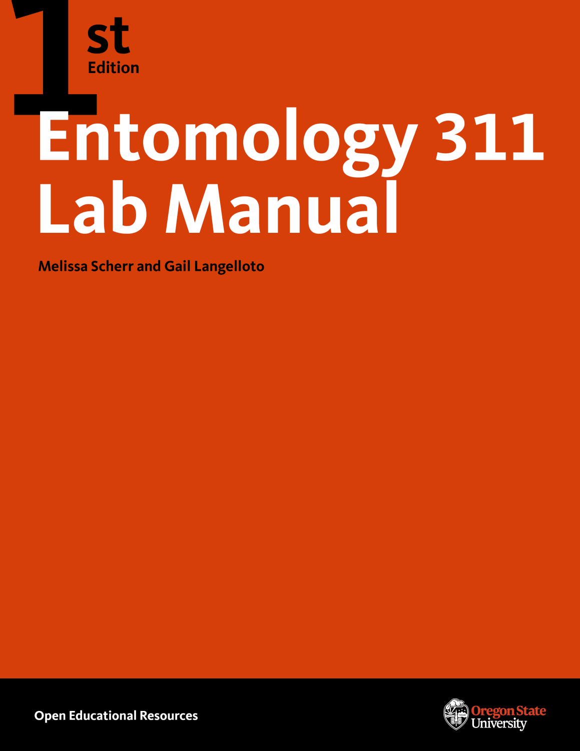Cover image for Entomology 311 Lab Manual