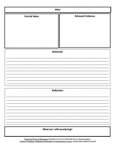 III. Developing Central Ideas Based on Evidence – Exploring Physical ...