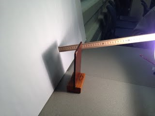 A straight stick can provide a physical model for how light travels.