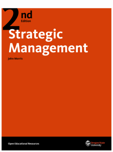 Strategic Management book cover