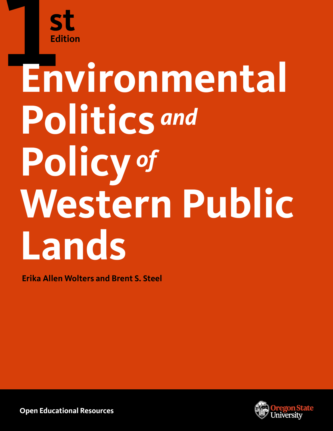 Cover image for The Environmental Politics and Policy of Western Public Lands