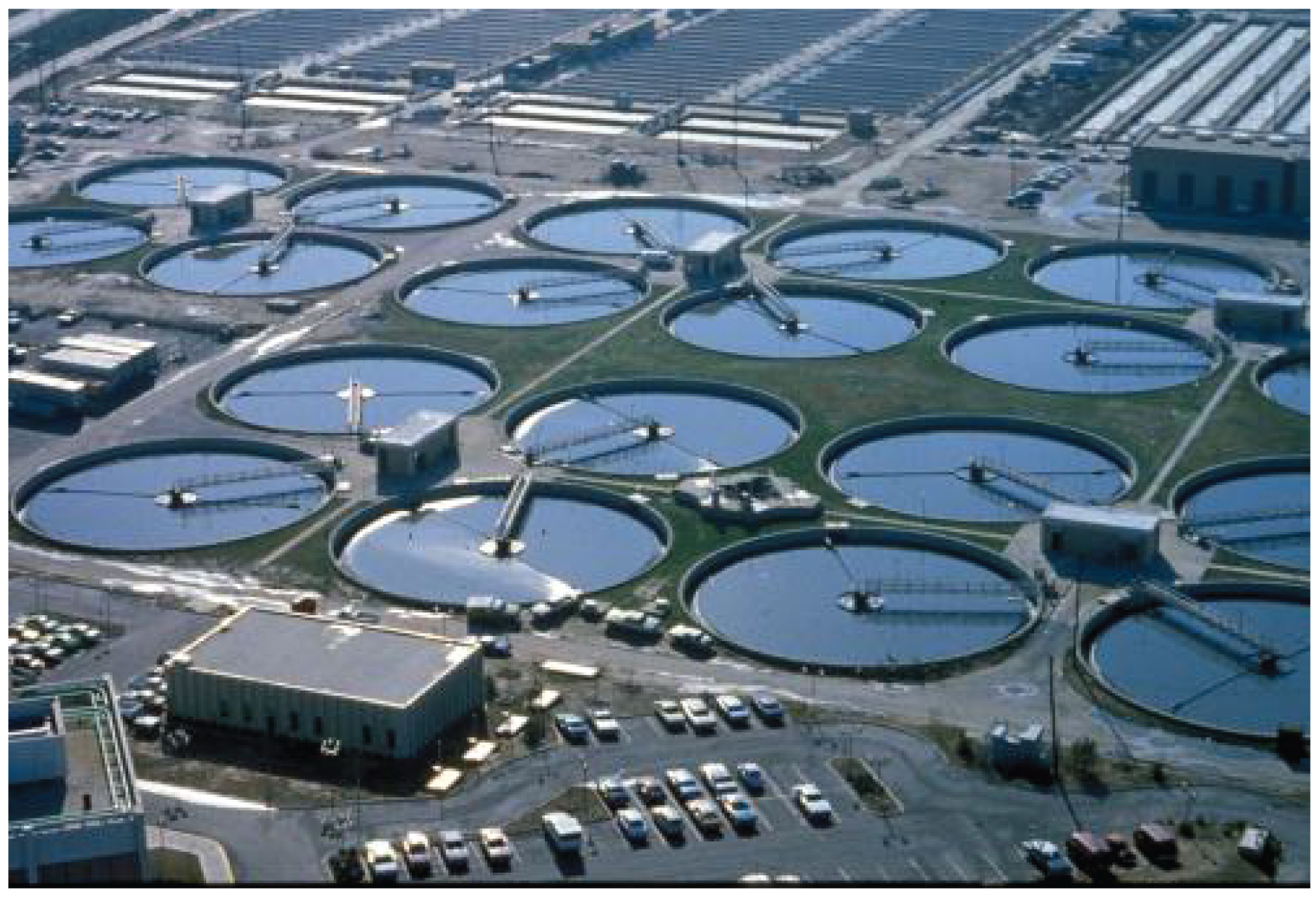 This photo shows a water treatment plant.