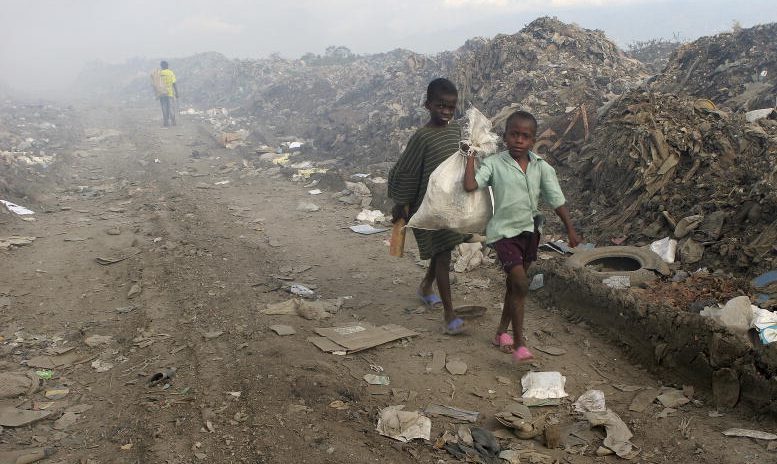 children in garbage dump (link to file)