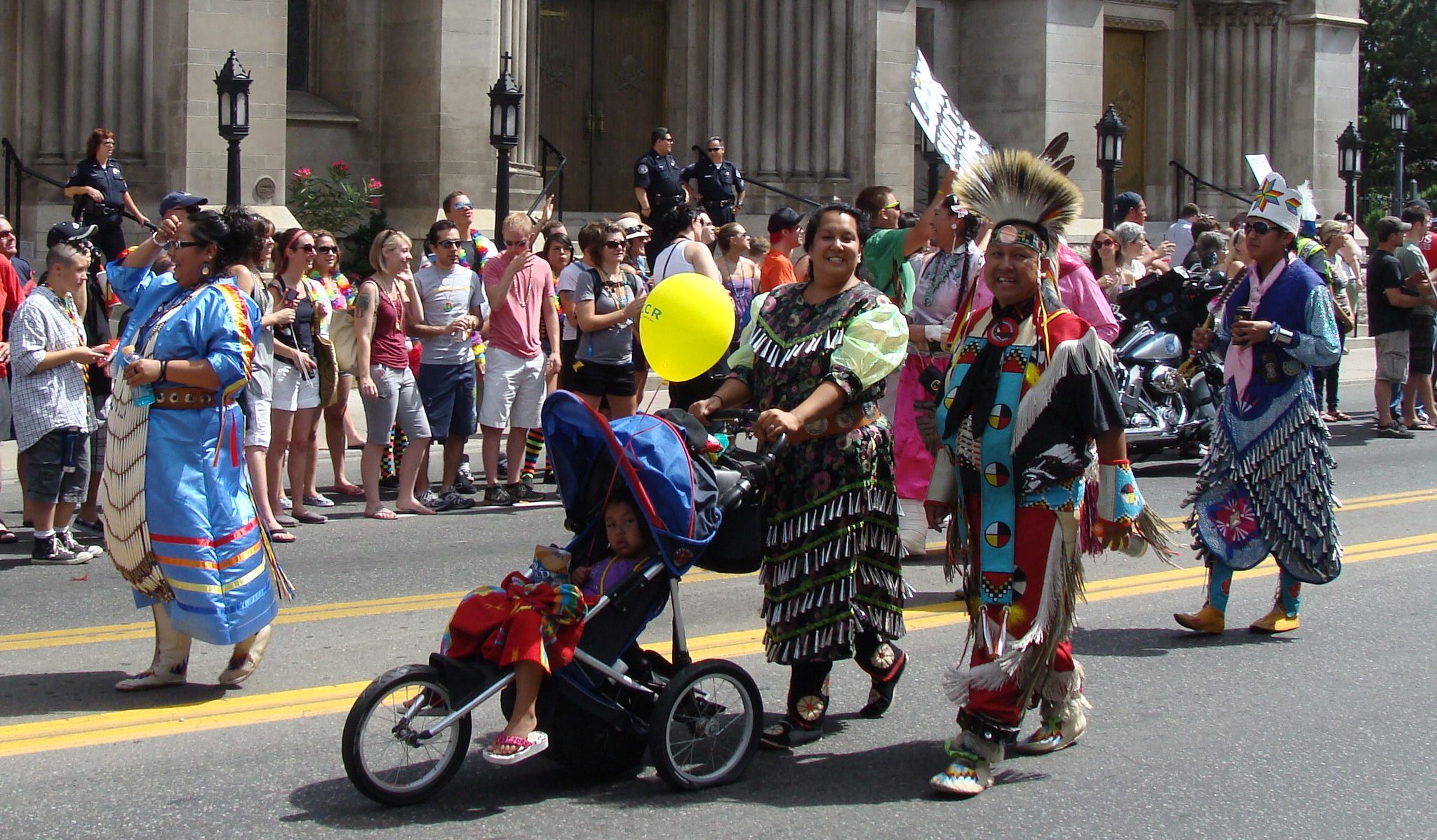 people walking in a parade (link to file)