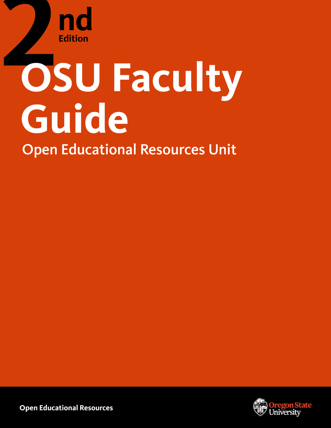 Cover image for OSU OER Faculty Guide 2nd ed