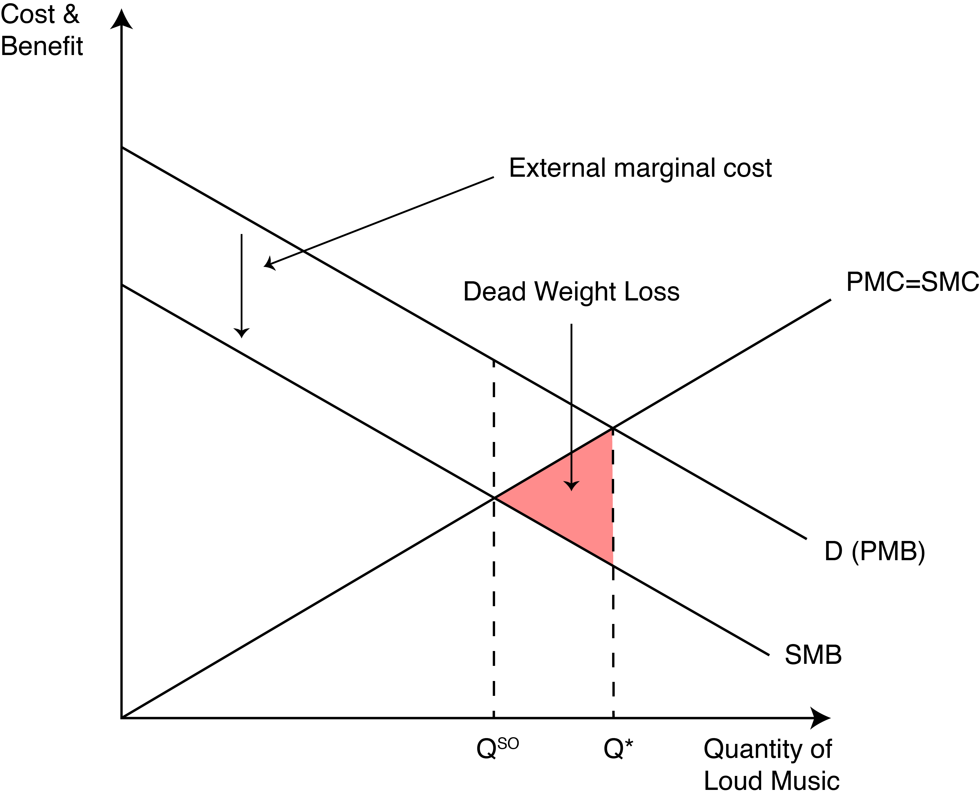 Figure 20.1 Negative consumption externality