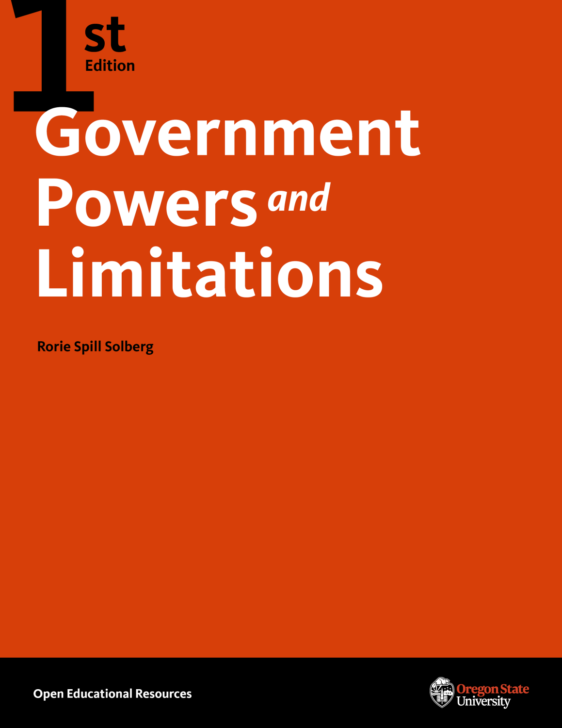 Cover image for Government Powers and Limitations