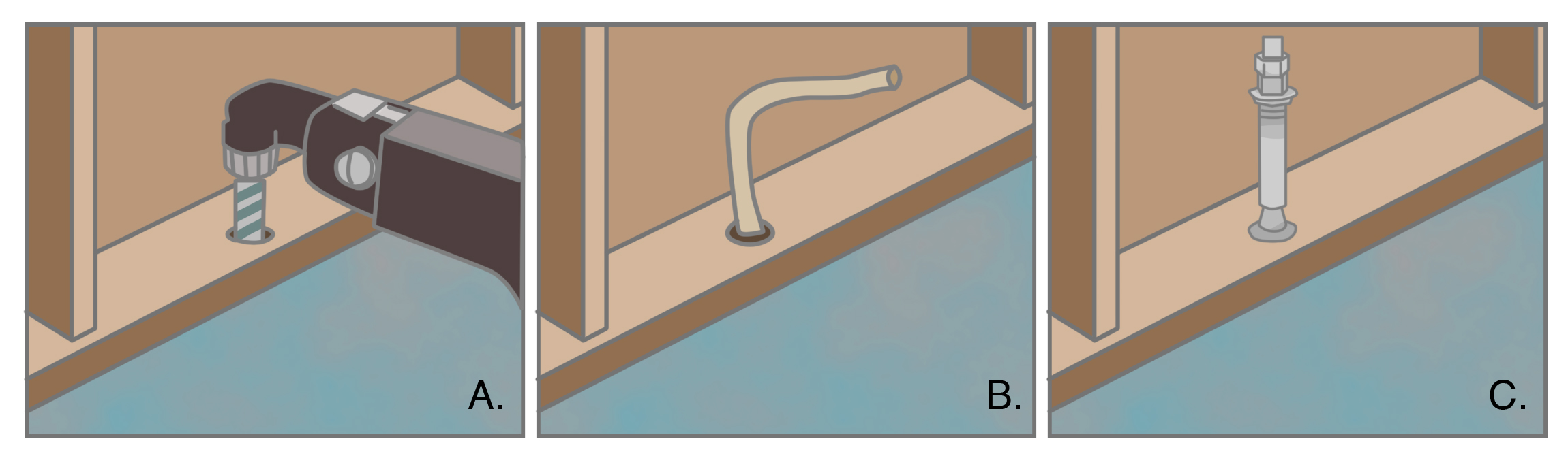 Bolt cripple wall (pony wall) to foundation through mudsill, using a sill bolt